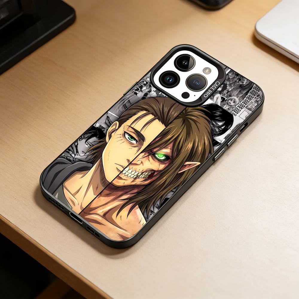 

Protagonist-A-ttack on T-itan Phone Case For iPhone 17,16,15,14,13,12,11 Plus,Pro Max,XS,Colorful Silver Phone case Funda Cover iPhone12PROMAX