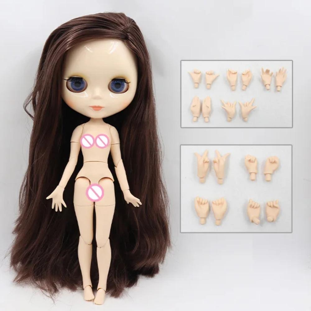 

ICY DBS лялька Blyth 1/6 bjd іграшка шарнірне тіло біла шкіра глянсове та матове обличчя 30см аніме лялька doll and hands AB