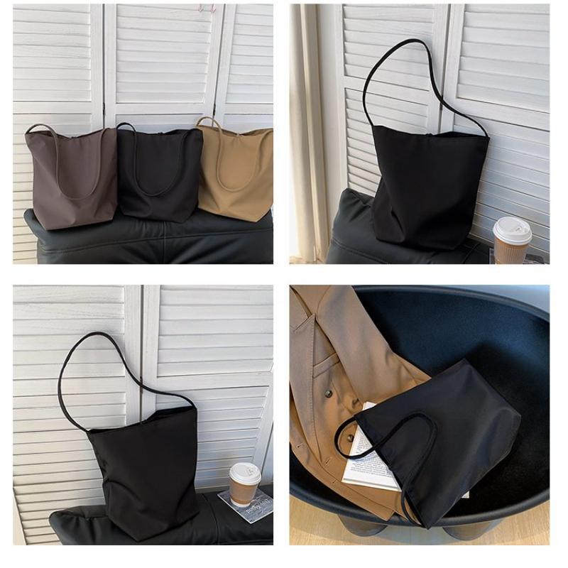 Nylon Bucket Bag Large Capacity Tote Bag One Shoulder Handbag