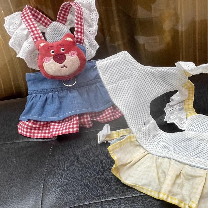 Spitze Haustierbekleidung Geschirr Kleider Für Kleine Kleine Hunde Welpe Tier Prinzessin Bichon Pomeranian Sommer Herbst Katze Denim Röcke