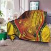 Aboriginal Australia Indigenous Turtles Blanket Winter Warm Queen Size Bed Sofa Fluffy Plush Blankets Throw Quilt Design Flannel