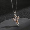 New Cross Bungee Sweatshirt Long Fashion Couple Accessories Necklace Pendant