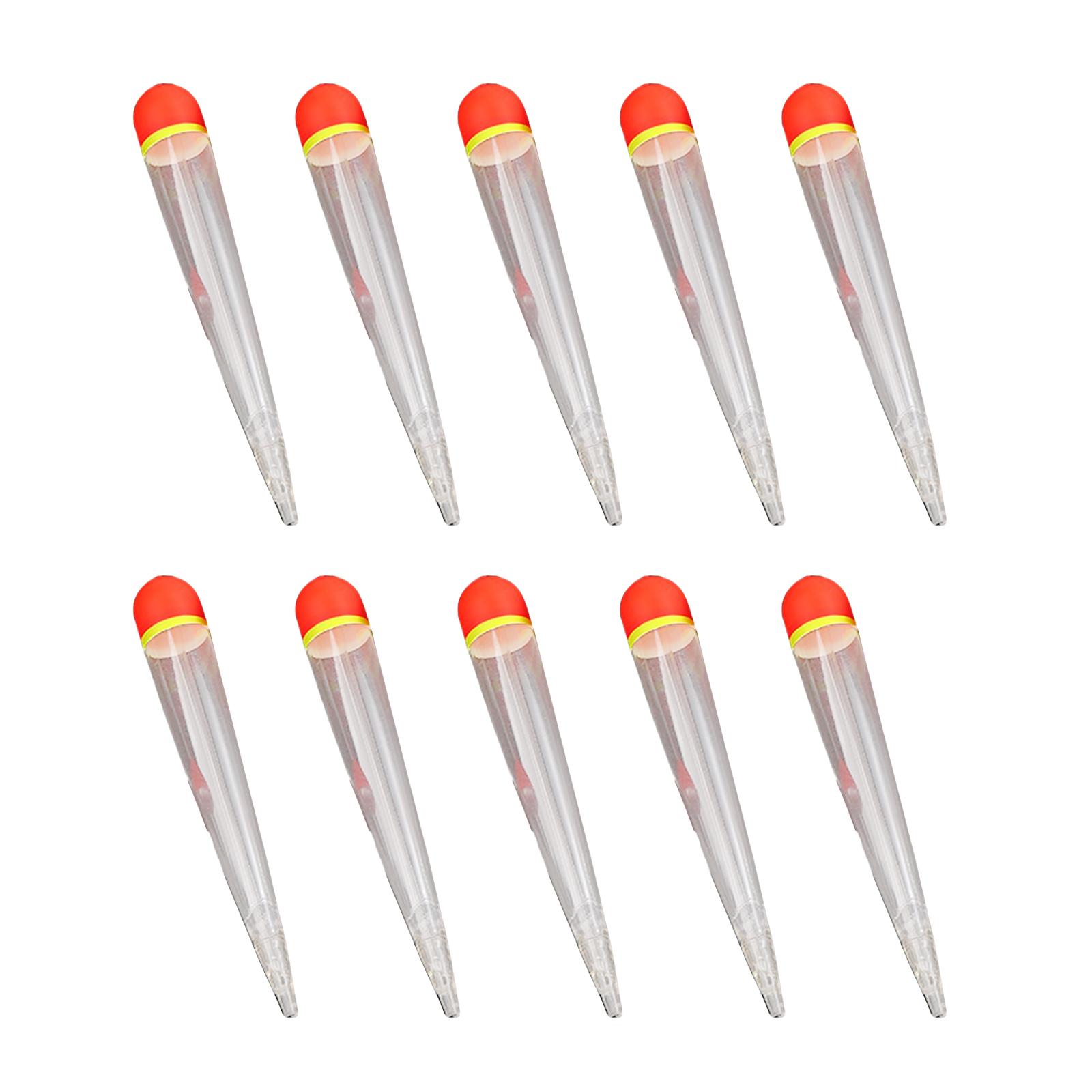 

10Pcs Fishing Float Weighted Bobbers Floating Buoyancy Inline Bobber Slip Float Bobber for Fishing Freshwater Saltwater 12