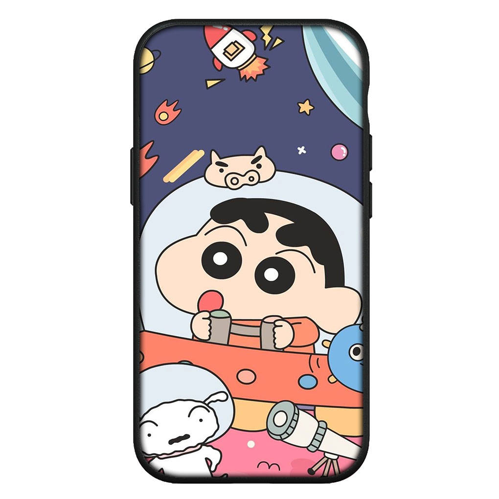 

для iPhone 16 15 Xiaomi Redmi Note 14 13 12 11 Pro Max X 8 16e Samsung Galaxy S25 S24 S23 Moto OPPO Huawei Аниме Крэйон Шин-чан Шинчан Чехол для телефона for Redmi Note 9 экрю