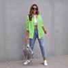 New Long-edged Ripped Denim Jacket Women's Autumn and Winter Long-sleeved Casual Lapel Top
