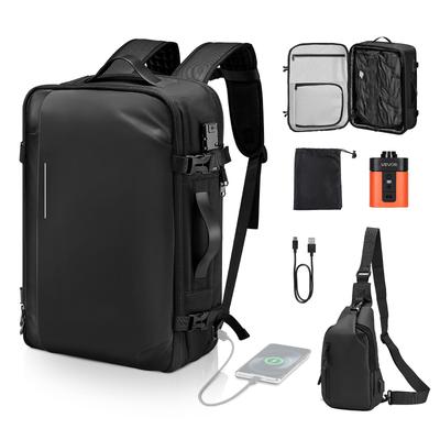 Vacuum Travel Backpack, 65L, Expandable Vacuum Seal Compression Travel Backpack with Pump, with TSA-Approved Lock, Airback Vacpack