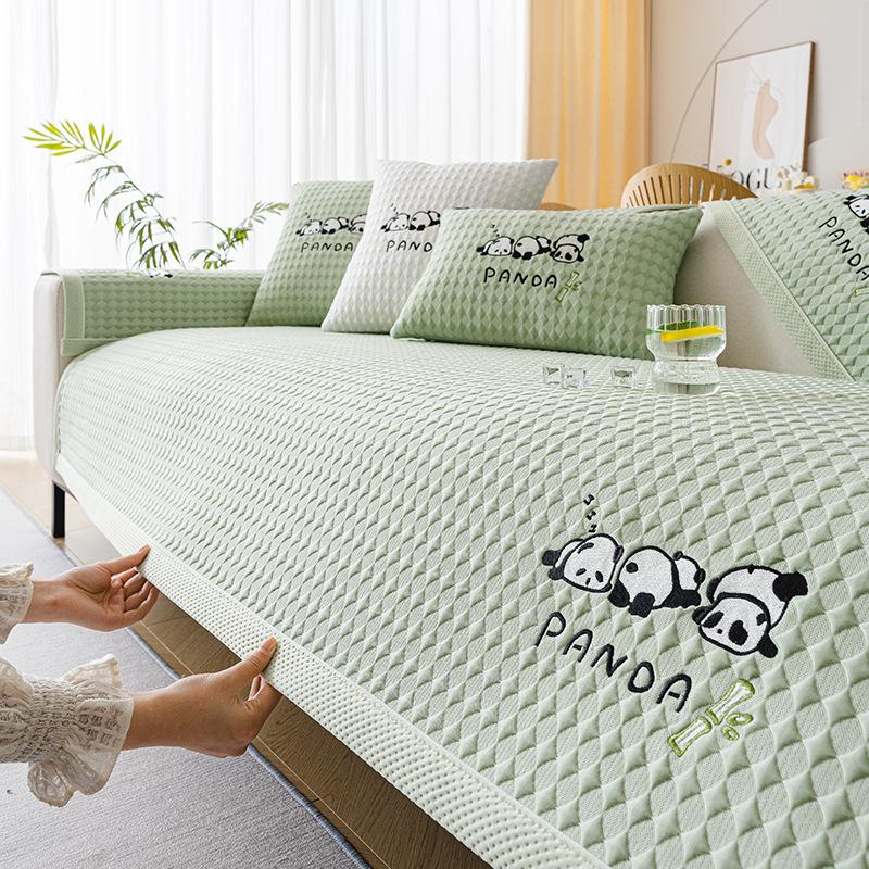 Summer Sofa Cushion Seat Cushion for Summer Simple Modern Cool Non-Slip Sofa Cover Cloth Cover Cover