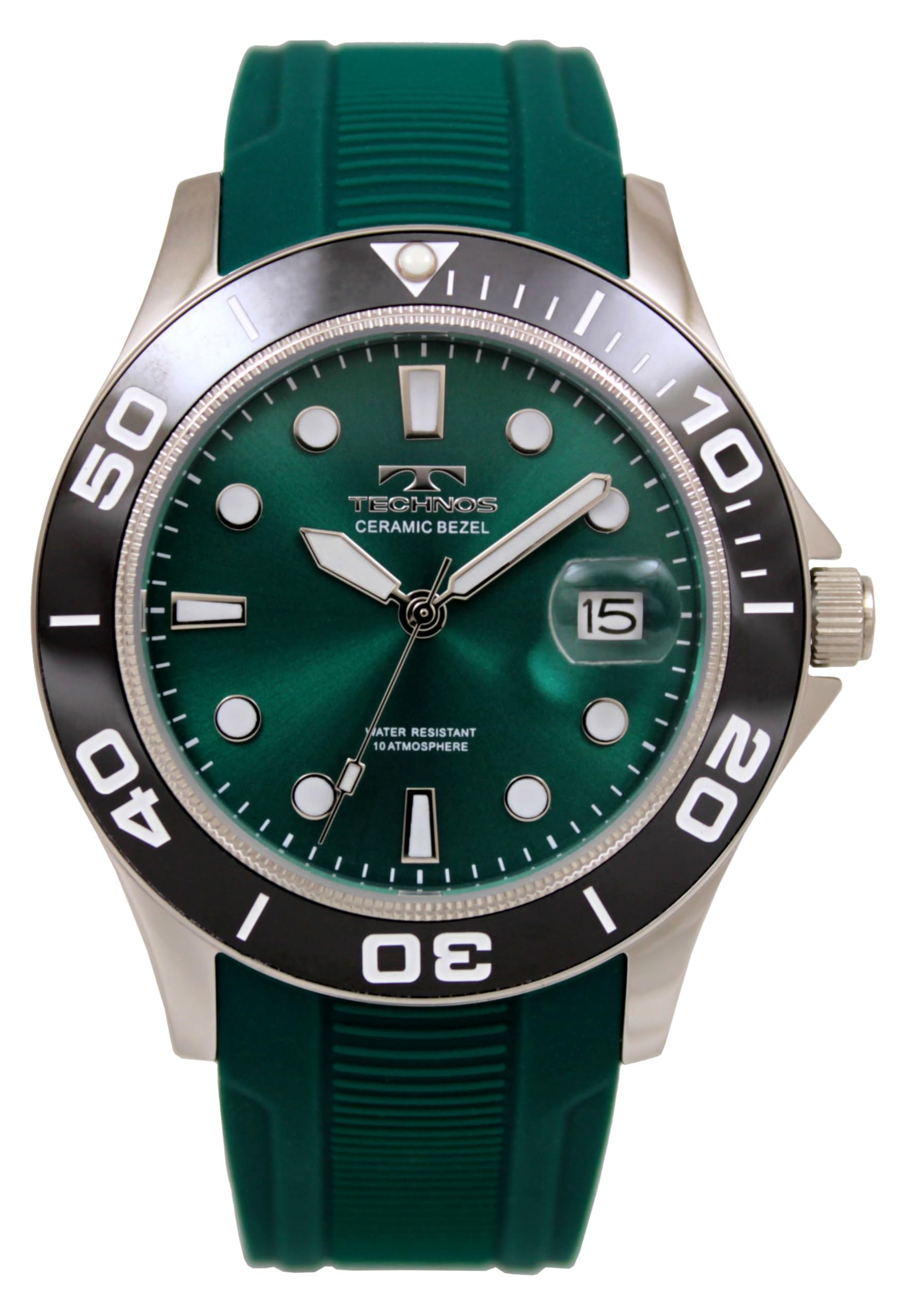 

Technos T6C21BM Men s Green Date Watch