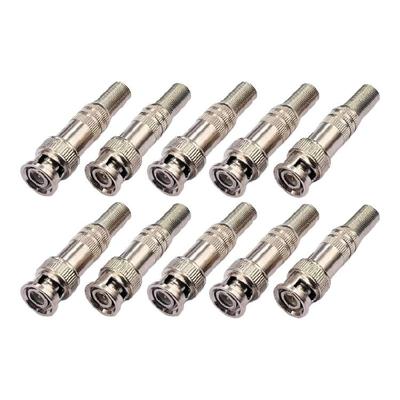 5/10pcs BNCQ9 Male Plugs Connectors For Security Equipment Using Corrosive Resistant Metal Alloy