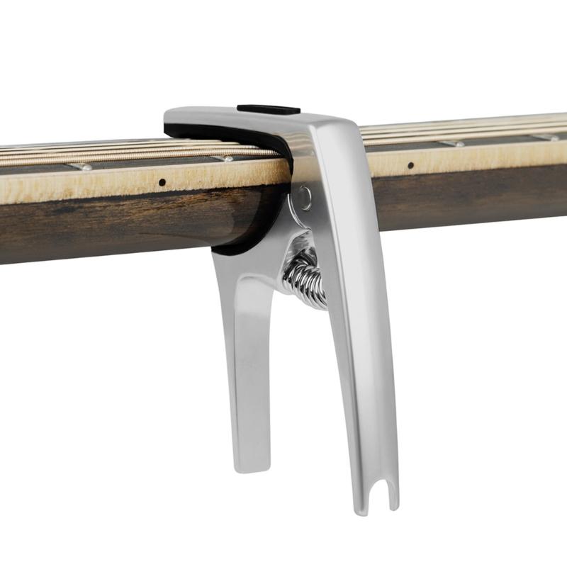Guitar Capo Tone Clip with 3 Plectrums for Acoustic Electric Guitar Bass Ukulele