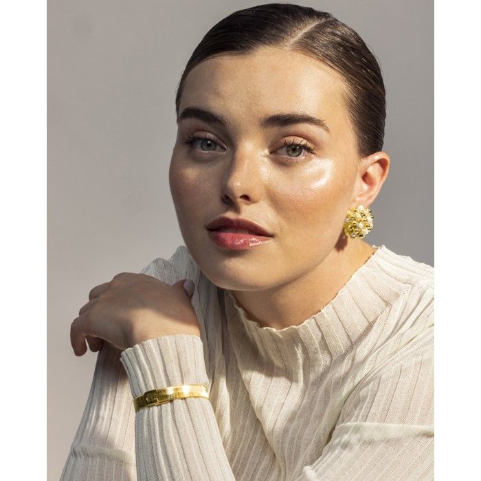 Luxenter Boucles d'oreilles finition or jaune 18 carats - Xiglor