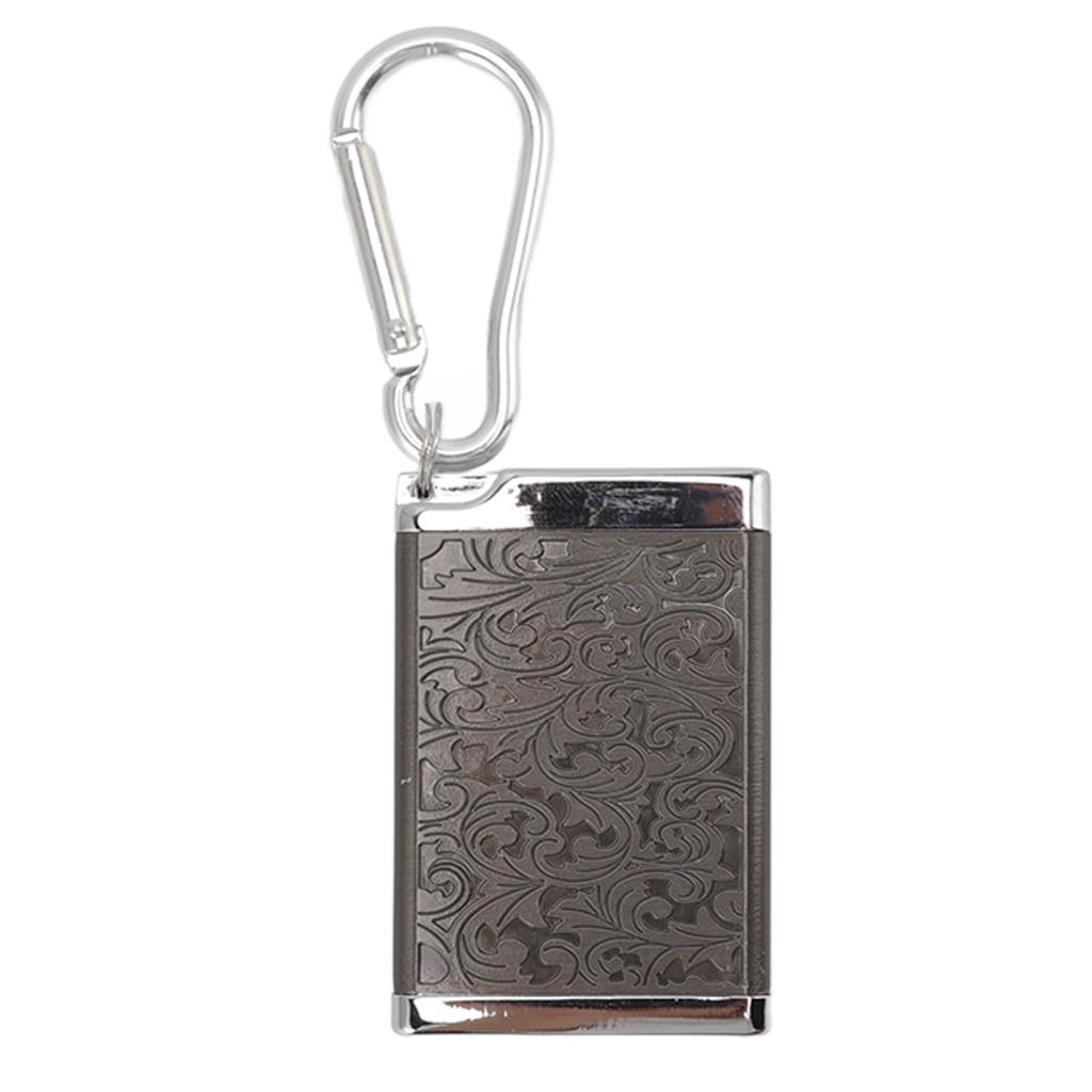 Cigarette Ash Box Wear Resistance Mini Size Portable Ashtray Aluminum Alloy Lightweight with Carabiner for Office Room