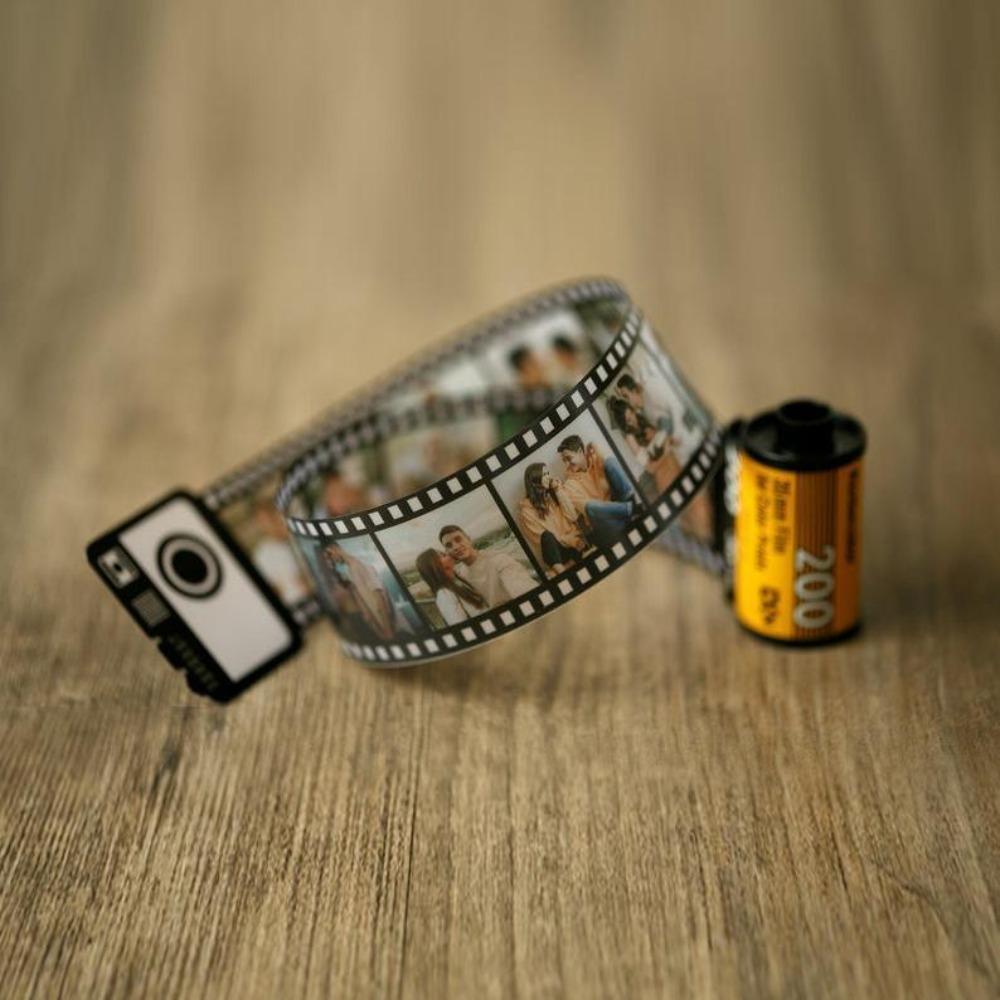 Dye Sublimation Blank Camera Film Keychain DIY Photography Film Keyring  Gift for Dad Mom Friends