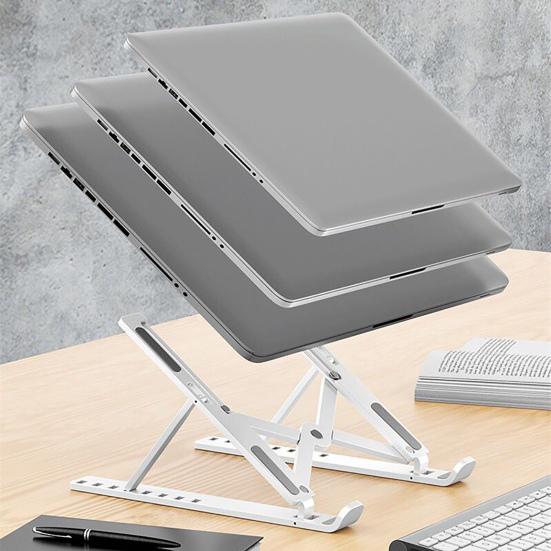 Laptop Holder Foldable Heat Dissipation Portable Non-slip Convenient Notebook Desk Stand for Home