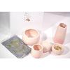 Yawaragi 5-Piece Buddhist Altar Accessories Set, Medium, Sakura (Incense Burner, Teacup, Candle Holder, Buddhist Vessel, Vase) *Includes a small amoun