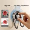Suction Cup Double Hook Tissue Holder - Strong Adhesive, No-Drill, Multi-Functional for Toilet, Kitchen, or Bathroom.