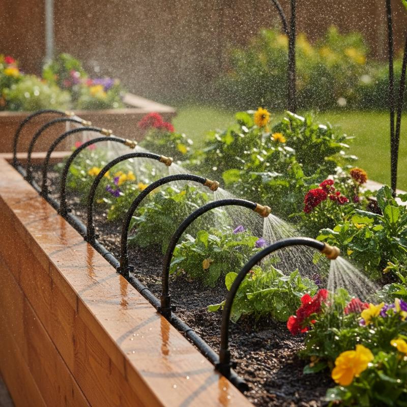 5M Universal Automatic Irrigation Sprinkler Kit Rotating Copper Nozzle Garden Balcony Atomization Sprinkler Watering Kits