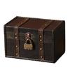 Antique European Styles Handheld Storage Box Sturdy Travel Wood Case Accessory for Clothing and Books Organization