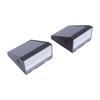 2PCS Outdoor Solar Wall Lights with Microwave Motion Sensor IPX5 Water Proof 2 Modes 6 12H Illumination for Garden