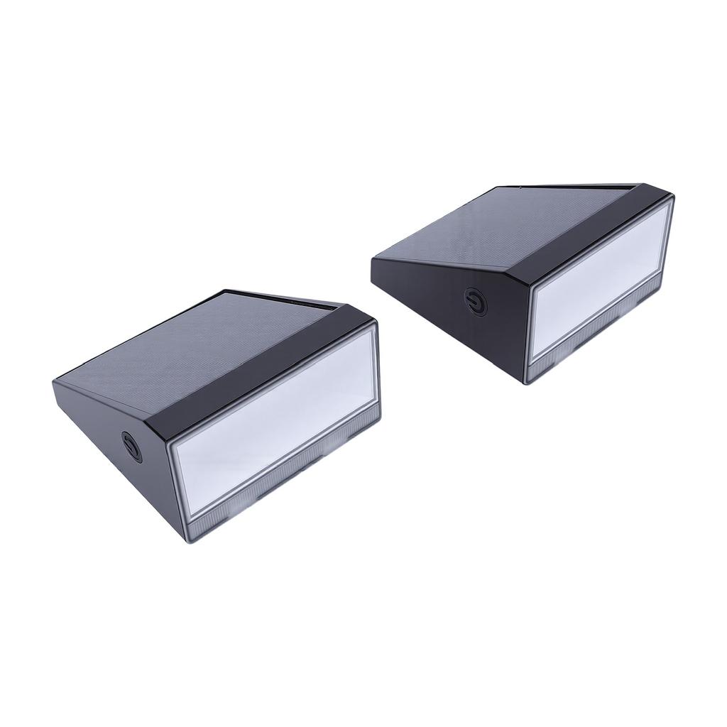 2PCS Outdoor Solar Wall Lights with Microwave Motion Sensor IPX5 Water Proof 2 Modes 6 12H Illumination for Garden