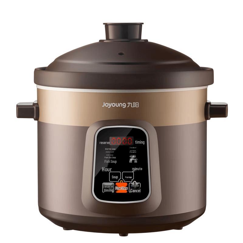 Joyoung 5L Purple Clay Electric Stew Pot CN plug (adapter included)