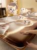 1 Cartoon Cute Animal Cat Digital Printed Frosted Fitted Sheet,bedroom Printed Bed cover,bedding(No Pillowcase)