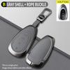Compatible Car Key Case for Weipai Model B In Elephant Gray
