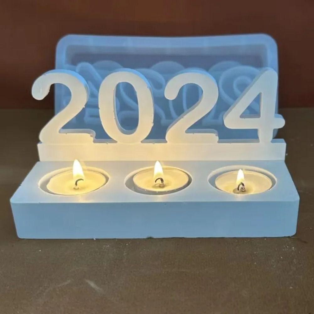 

Resin Art Plaster Mould 2024 Digital DIY Silicone Moulds New Candlestick Moulds