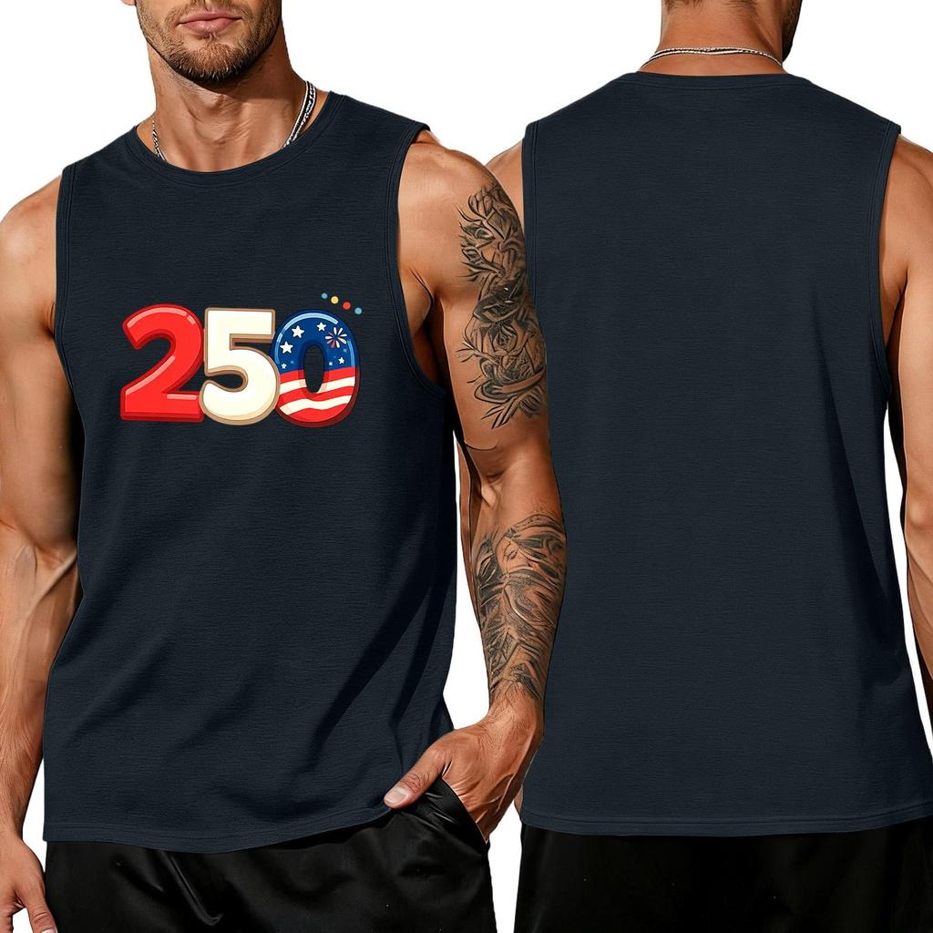 Men's Sleeveless Tank Top Casual Loose Fit Summer Muscle Shirt Lightweight Breathable Fabric Comfortable Daily Wear