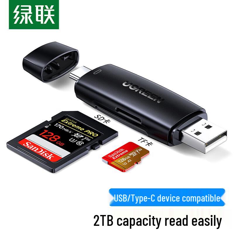 UGREEN USB-C & USB 2.0 SD/TF Card Reader