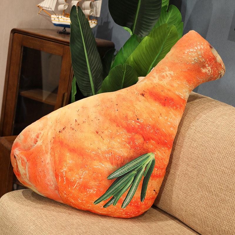 Creative Simulation Large Chicken Leg Throw Pillow Plush Toy Roasted Chicken Leg Doll Home Sofa Cushion Pillow Rag Doll
