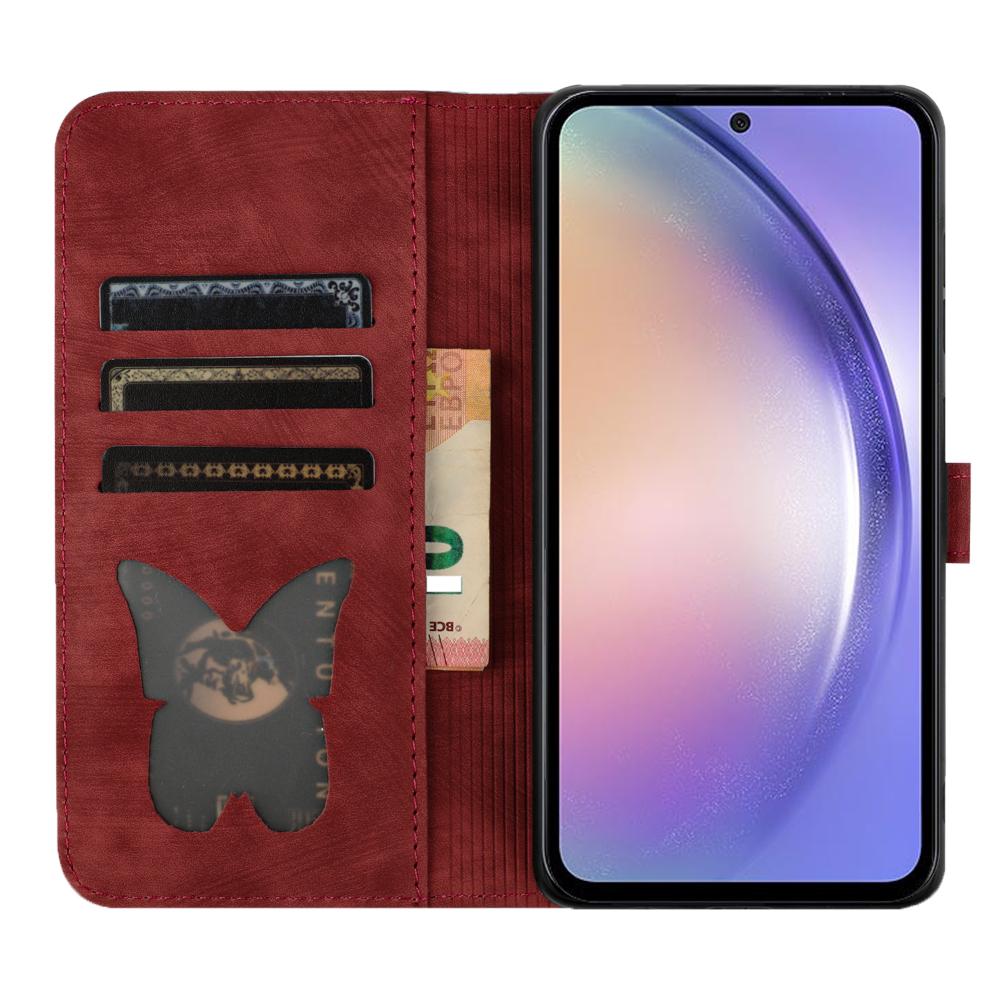 Cute Cat Butterfly Phone Cover Case for iPhone 15 14 Pro Max Funda iPhone 16 14 13 12 11 X XS XR 6 7 8 Plus Cases Leather Wallet