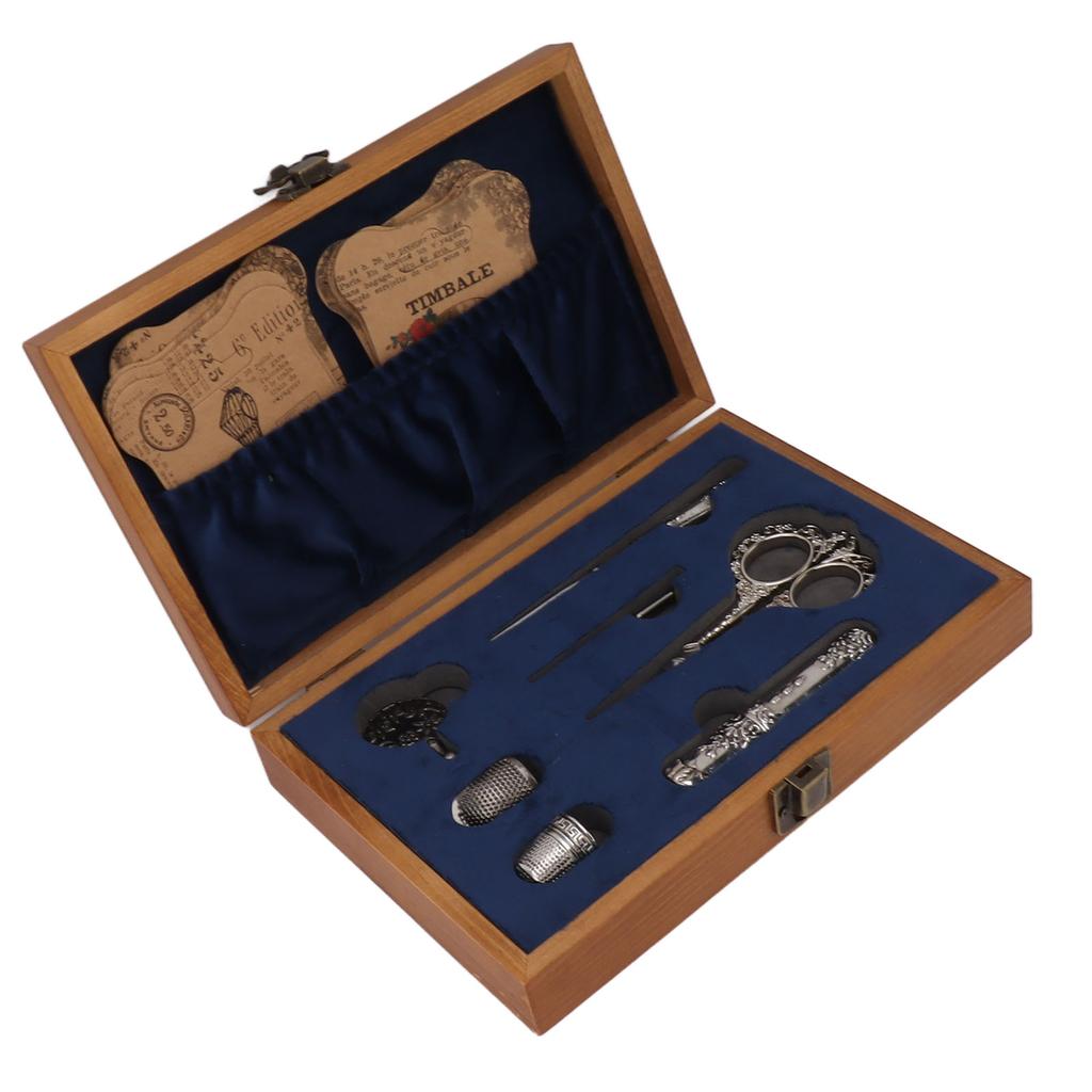 European Style Vintage Embroidery Scissors Set Stainless Steel European Antique Vintage Sewing Kit