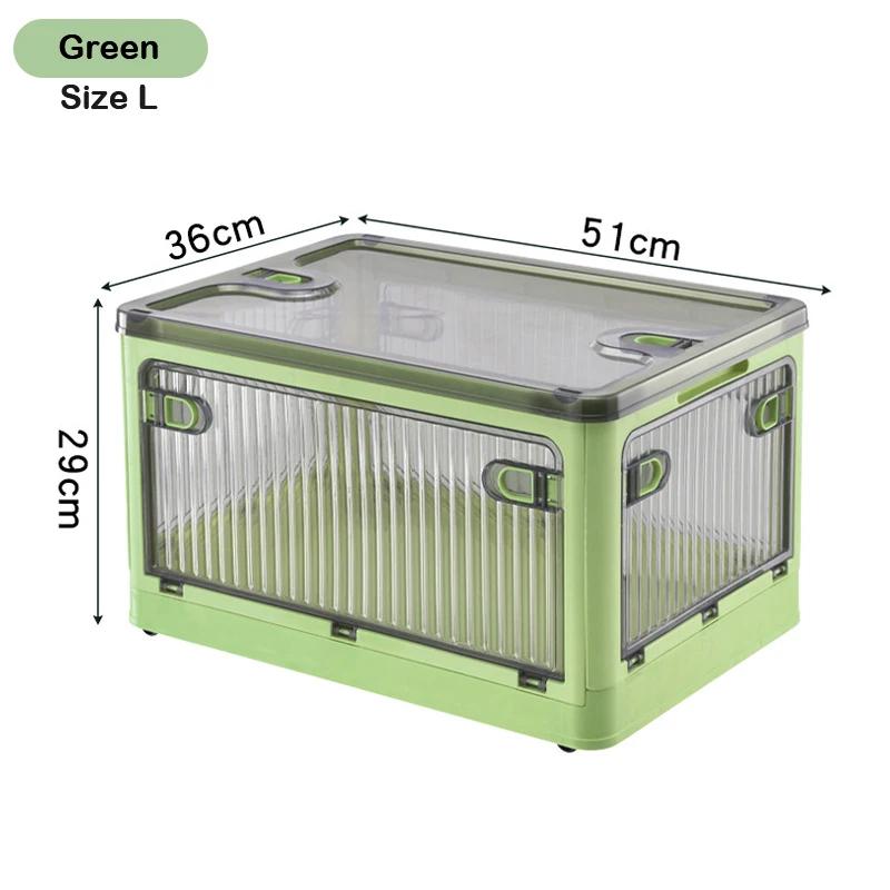 BGRORIO Foldable Storage Box Closet Organizer With Wheels Stackable Sundries Organizer Clothes Quilts Toys Books Storage Box