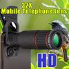 32X Teleobjektiv Mobilní Telefon Dalekohled Zoom Objektiv Vysoké rozlišení Zařízení pro Sledování a Fotografování Koncertů