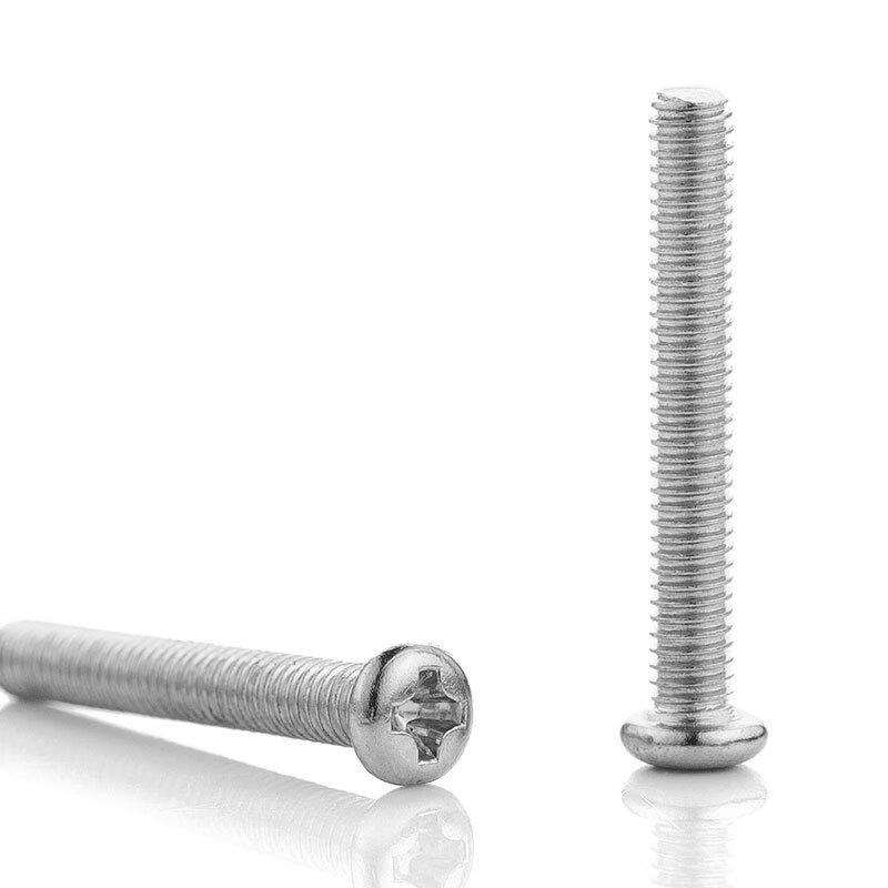 Nickel Plated Phillips Round Head Screws