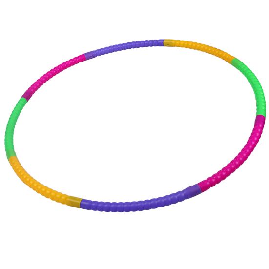 Cerchio Hula in Plastica Colorata Staccabile 50/60cm per Bambini Attrezzo Fitness Sportivo