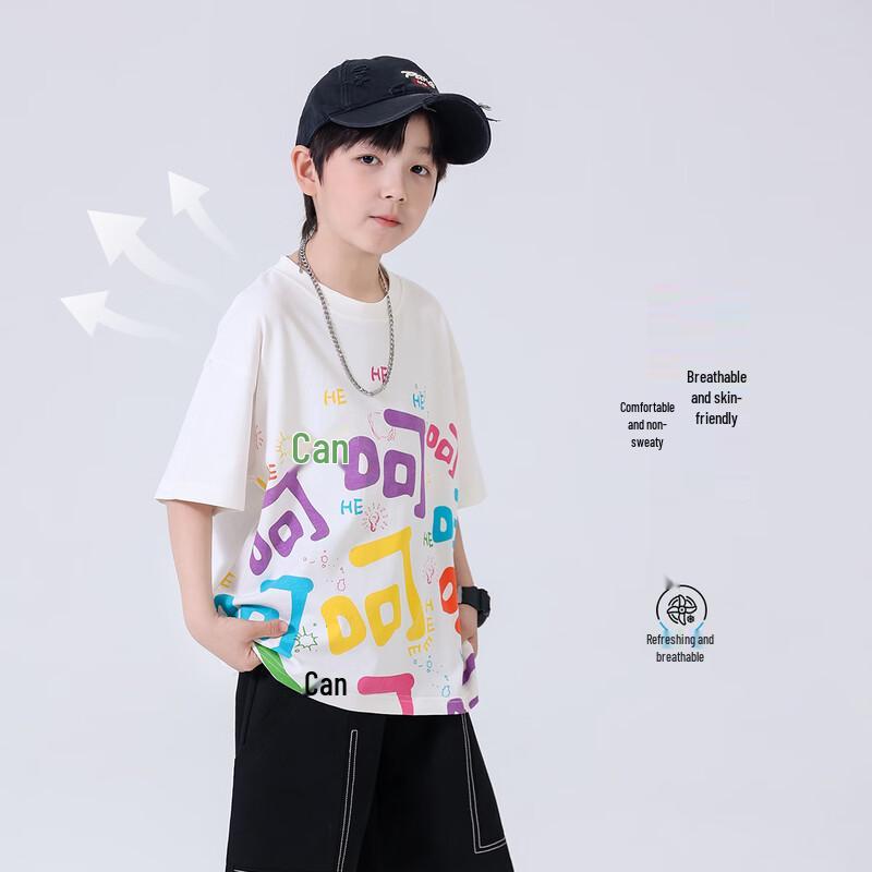 Fashion Boys' Cotton Short Sleeve T-Shirt
