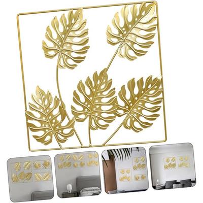 Palm Tree Ginkgo Leaf Wall Decor Indoor Wall Decor Metal Palm Leaves Art Leaf Wall Decor for Living Room Office Public Place Unique Home Decor Present