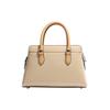 Coach Darcie Color Block Zip Closure Pebble Leather Tote Bag Women handbags Beige CH289-SVVFQ