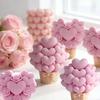 Love Cylinder Aromatherapy Candle Silicone Mold DIY Heart Flower Handmade Aromatherapy Ornament Grinding Tool