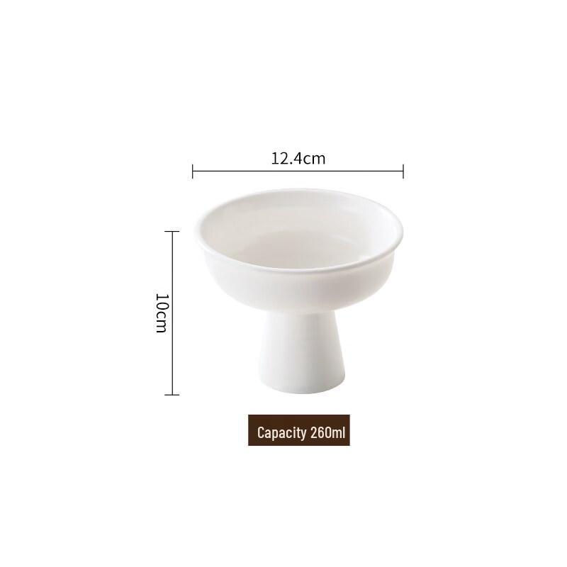 Japanese Style Ceramic High-Foot Dessert Bowl