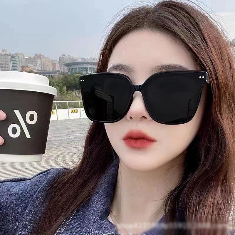 Sunglasses Women'S Advanced Sense Ins Sunglasses Men'S Trendy Uv Protection Fashion Big Face Thin Summer