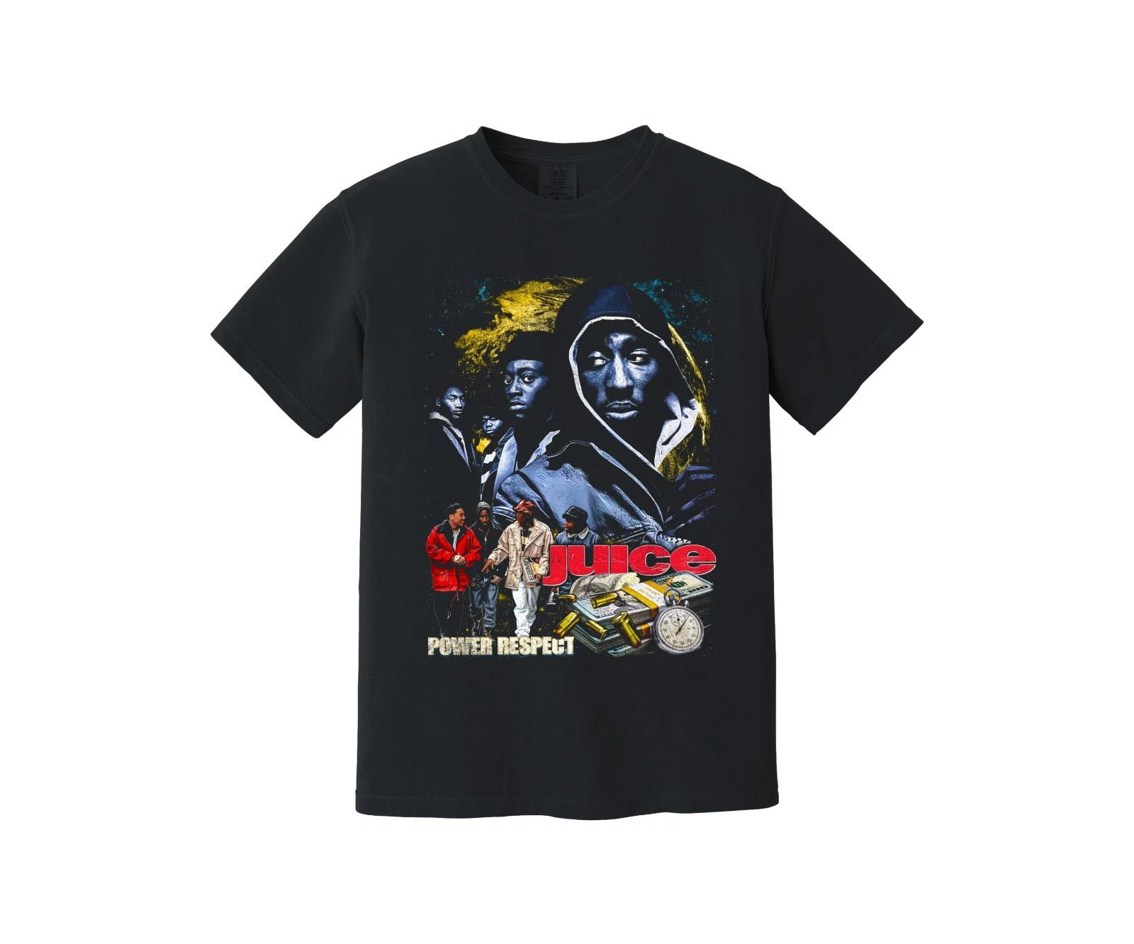 Juice Heavyweight T Shirt - 90s movie - Hip Hop - Power, Respect, Tupac Shakur, M