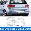 Rear Light Lamp Cover Trim For Volkswagen VW Golf 6 MK6 2008 2009 2010 Chrome Taillight Decoration Foglamp Frame Accessories