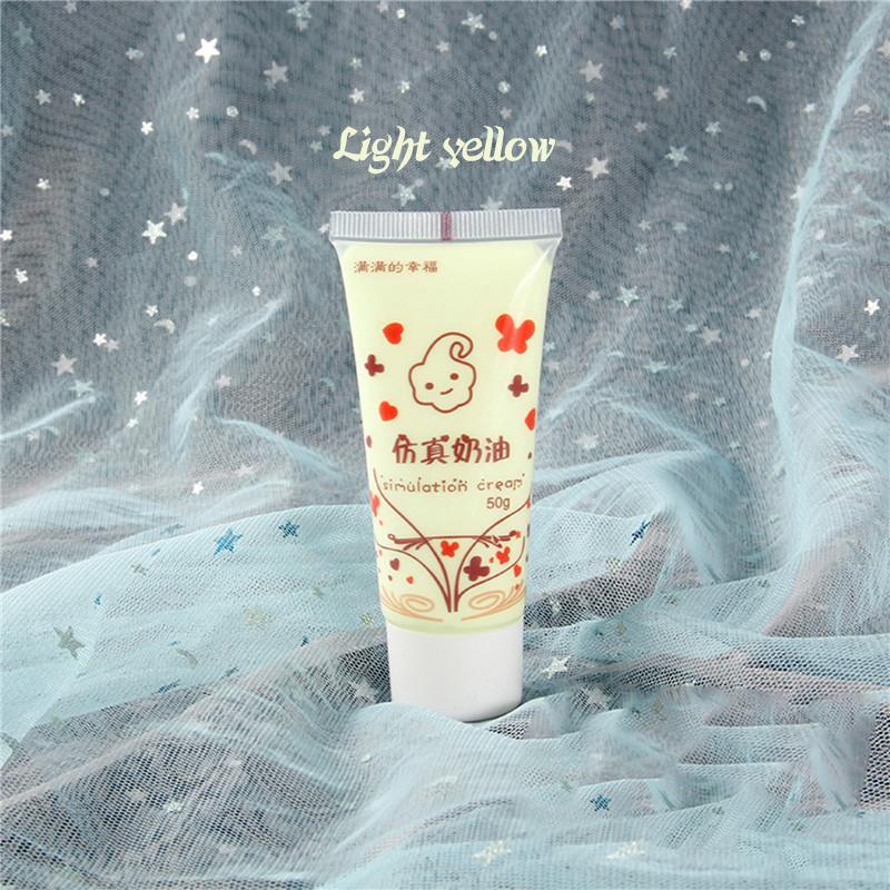 1Pcs (50Ml) Resin Diy Fake Whipped Cream Clay Simulation Cream Gel Antifreeze Mobile Shell Beauty Diy Craft Soft Clay Decoration