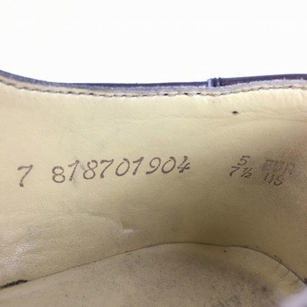 Disney Collab Donaldson Handmade Leather Saddle Shoes Mickey Print Size 24.0 Brown(USED)