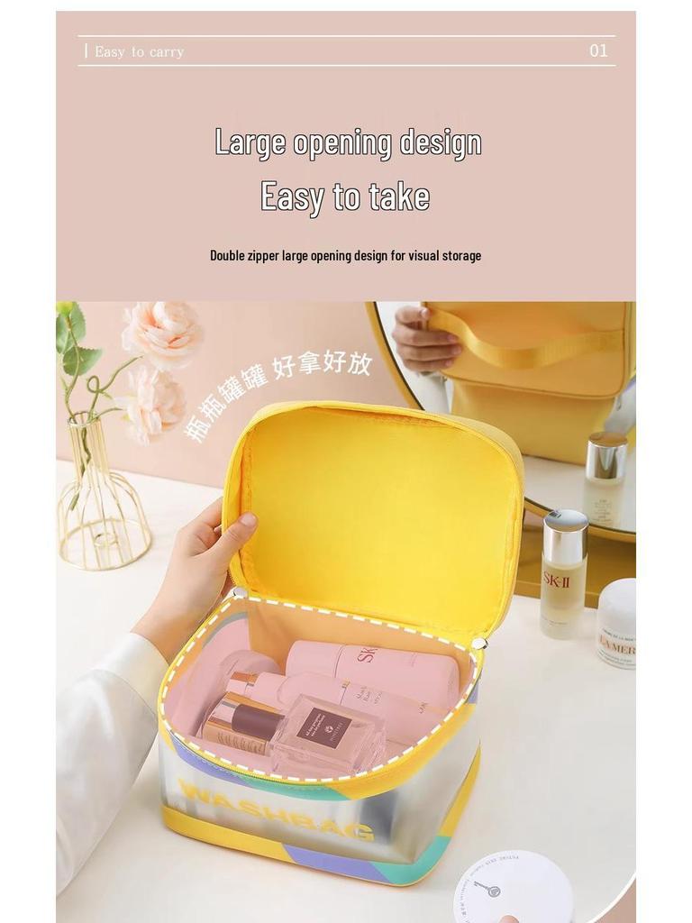 Bolsa de Almacenamiento Impermeable de Gran Capacidad para Maquillaje y Artículos de Tocador