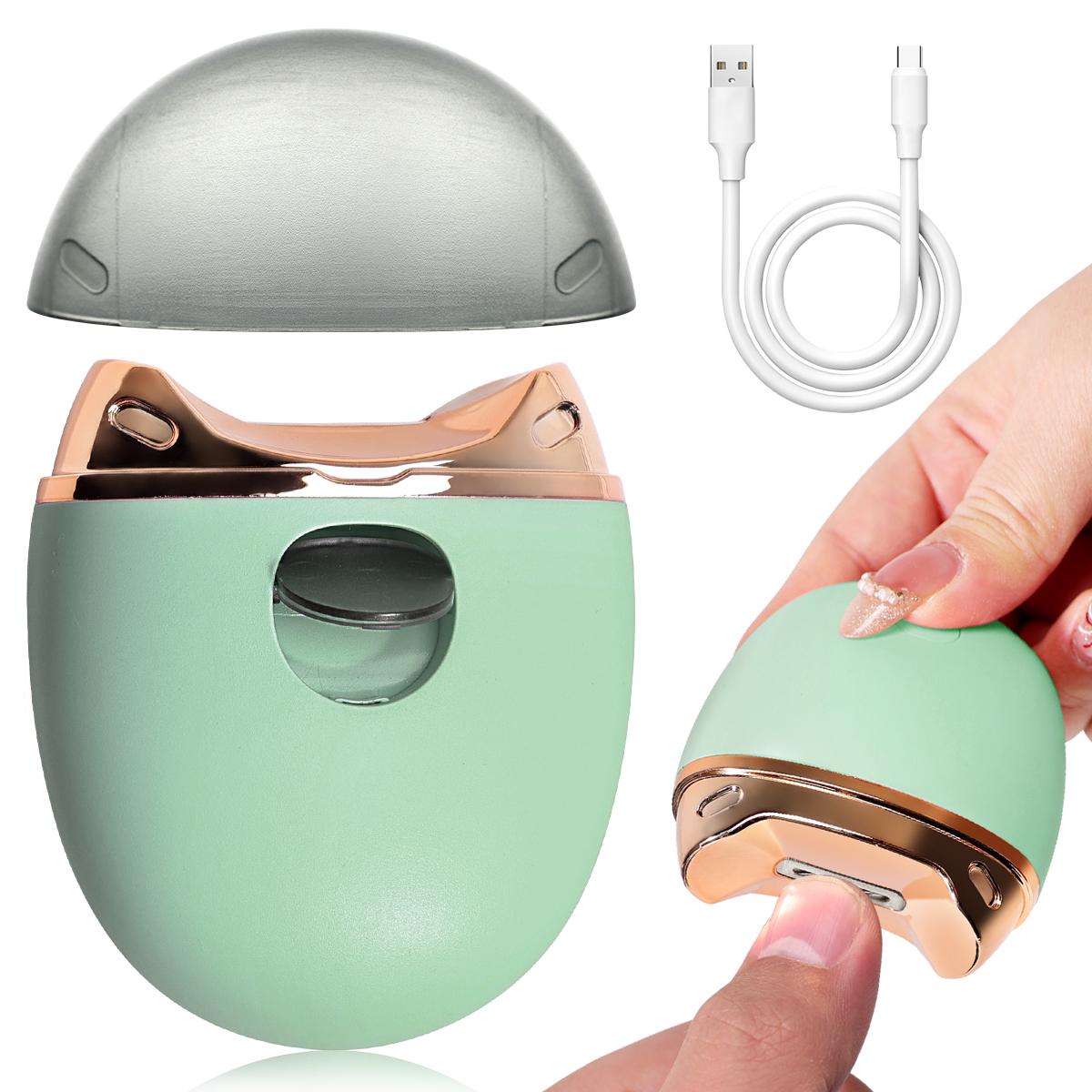 

Automatic Nail Scissors Rechargeable Nail Polishing Grinder Automatic Nail Clipper for Baby Nail Trimming Tools зелёный