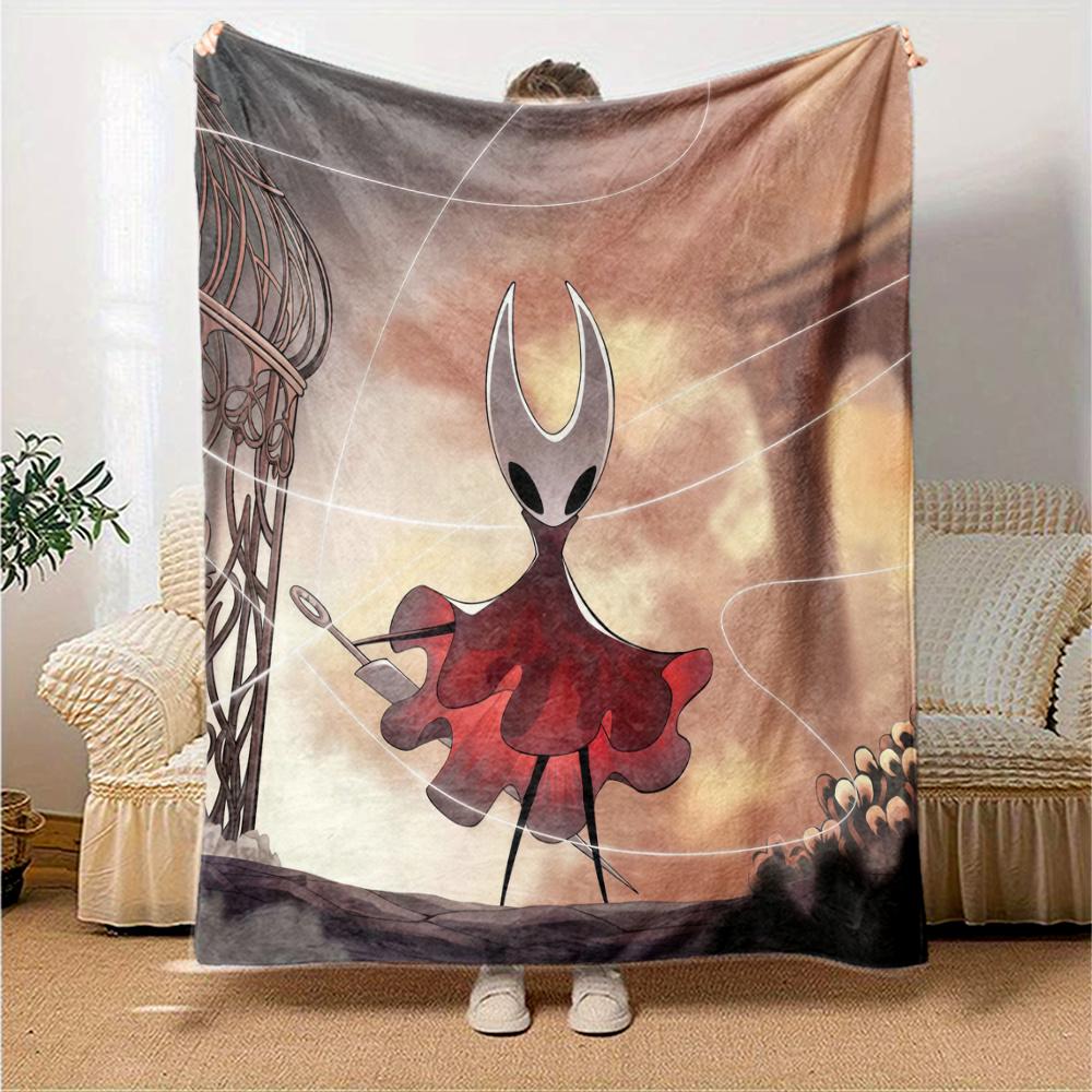 Hollow Knight Flannel Blanket, High quality Comfortable for All Seasons, Home Decor, Warmth and Comfort